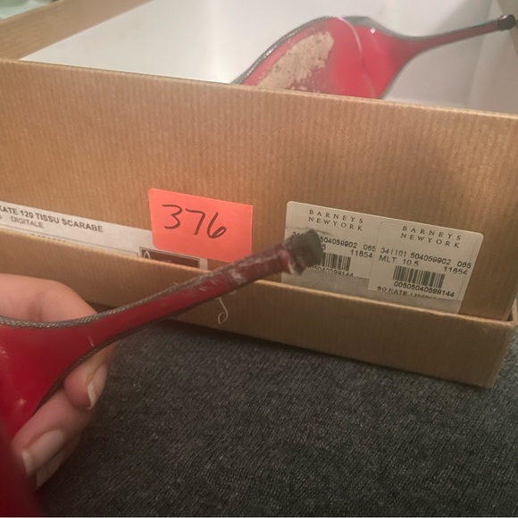 Christian Louboutin So Kate 120 Tissu Scarabe - Picture 6 of 9